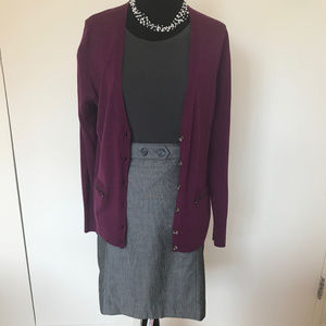 Grey Pinstripe Skirt NWT